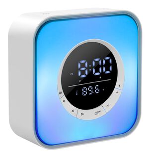Parlante Bluetooth Rgb Despertador Reloj Temperatura Spg-134