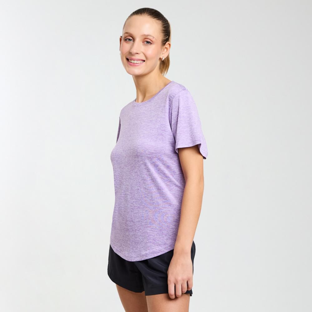 Polera Deportiva Básica Manga Corta Cuello Redondo Mujer Wetland image number 2.0