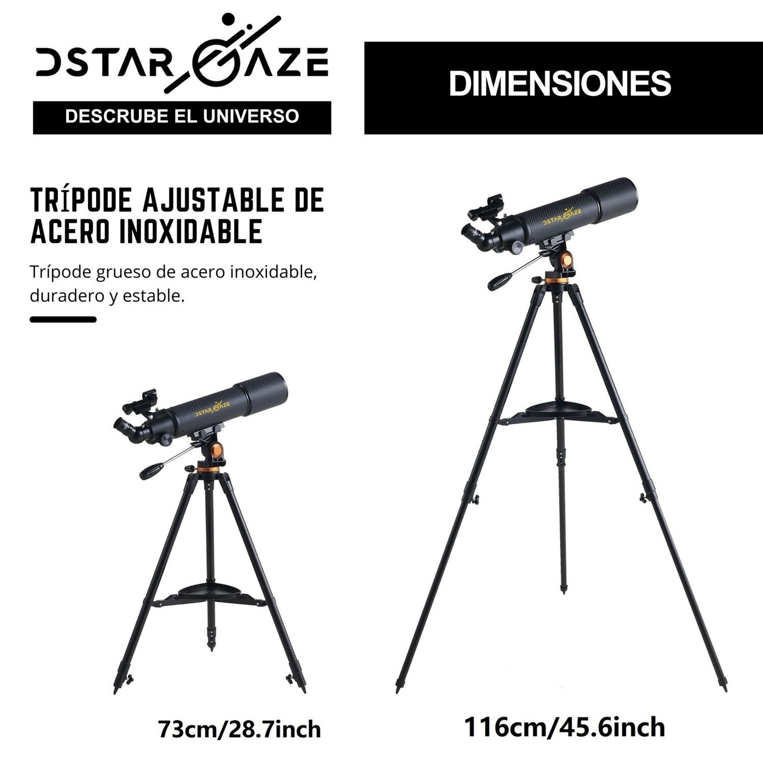 Telescopio Astron&oacute;mico Profesional 50080cm Fibra Carbono image number 2.0