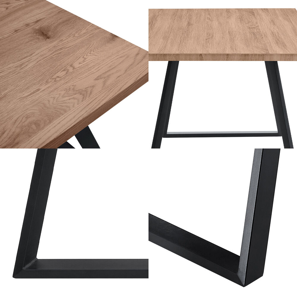 Comedor Soho Mesa 80x75x150 6 Sillas Pu Negro image number 3.0