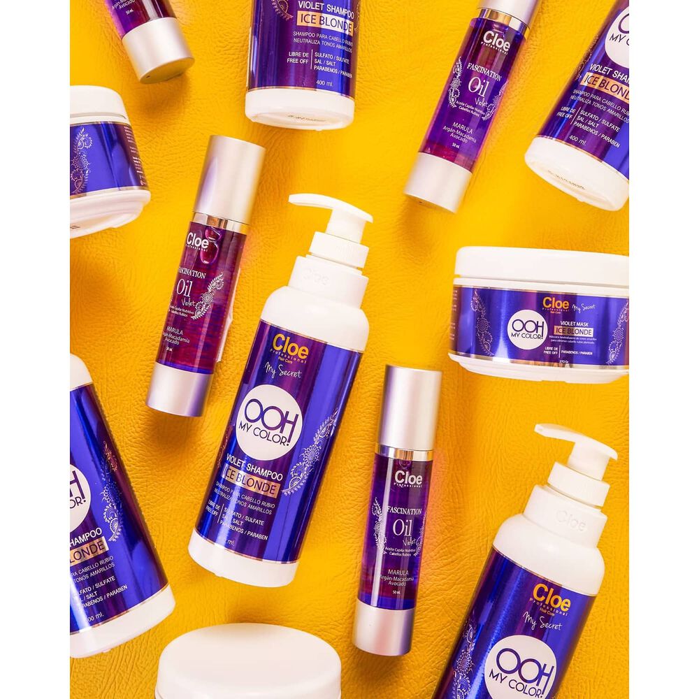 Shampoo Ooh My Color Violet Ice Blonde Cloe 400ml image number 3.0