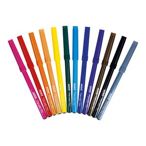 Pack X 20 Set De 12 Marcadores Punta Fina Para Manualidades Y Trabajos Escolares