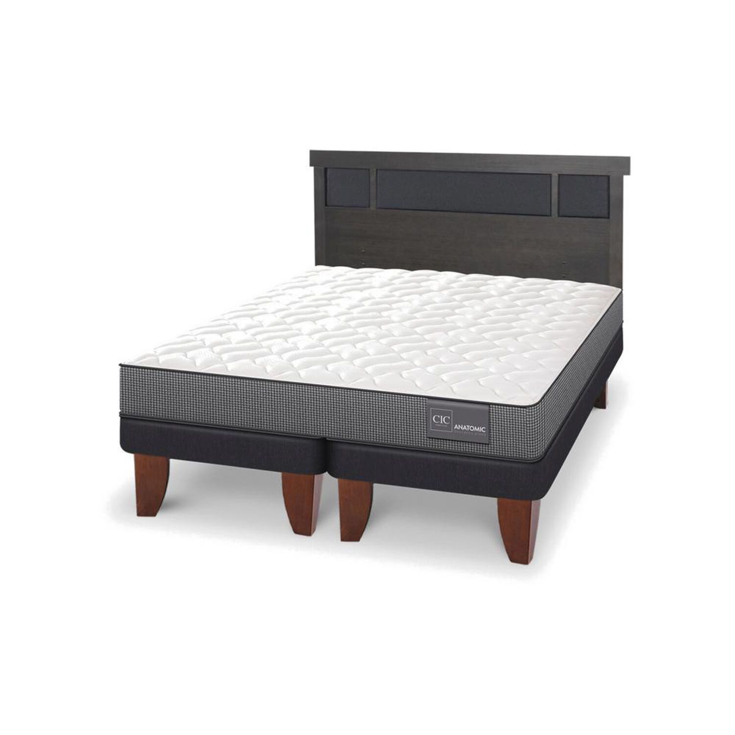 Cama Europea Cic Anatomic / King / Base Dividida + Respaldo image number 2.0