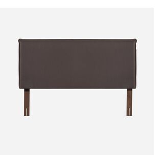 Cama Europea Rosen New Style 4 Plus / 2 Plazas / Base Normal  + Respaldo Maurice Chocolate