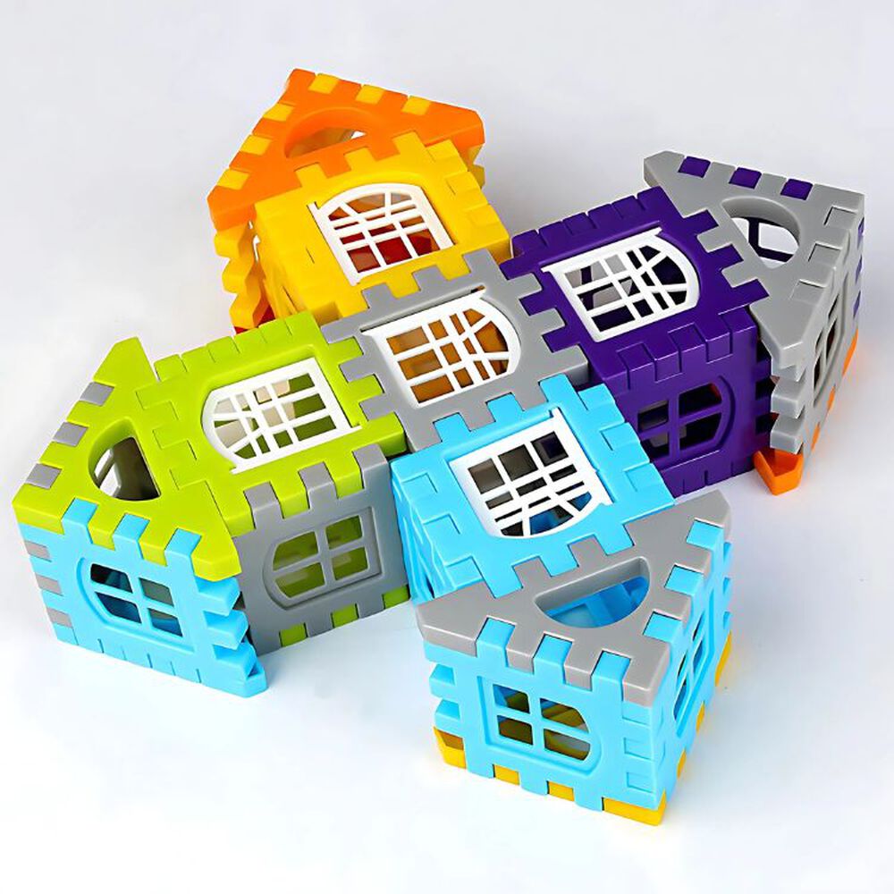 Kit Bloques De Construcción Educativos Niños 150 Piezas image number 6.0