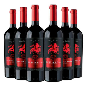 6 Vinos Bestia Roja Gran Reserva Merlot