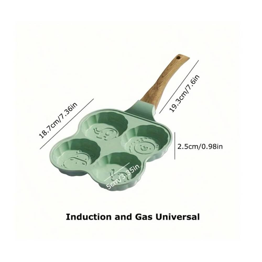 Sart&eacute;n Antiadherente Hyllis Para Mini Panqueques Huevos Animalitos 4 Divisiones image number 6.0