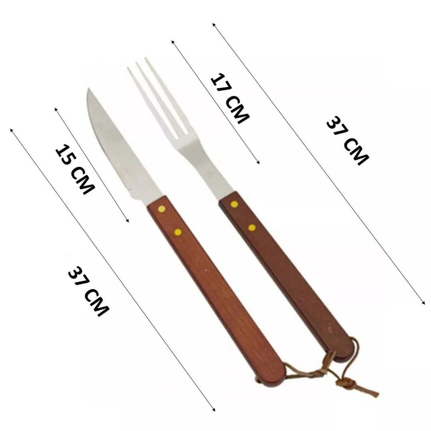Set Parrillero Para Asado Kit Parrillero Cuchillo Y Tenedor image number 2.0