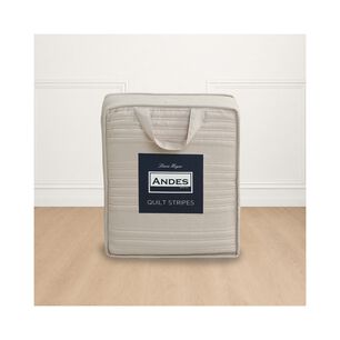 Quilt Andes Stripes Beige King