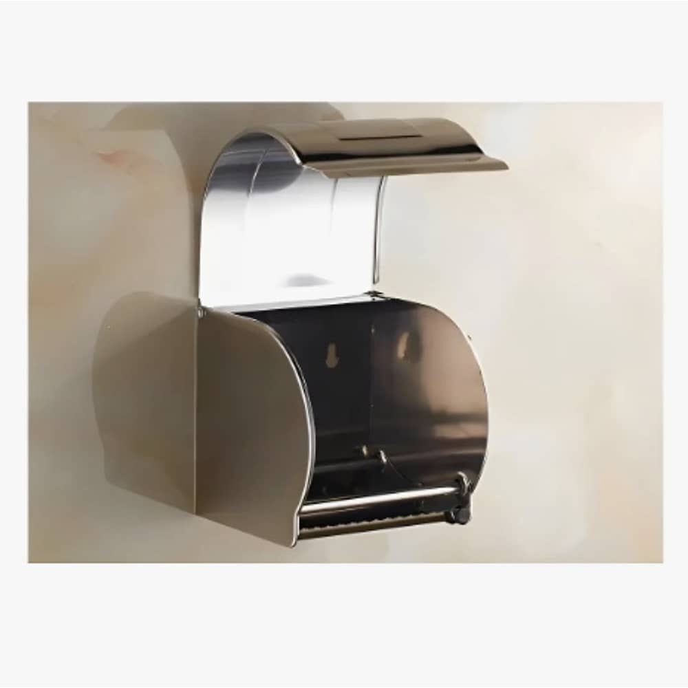 Porta Papel Higi&eacute;nico Wc Metalico Redondo image number 1.0