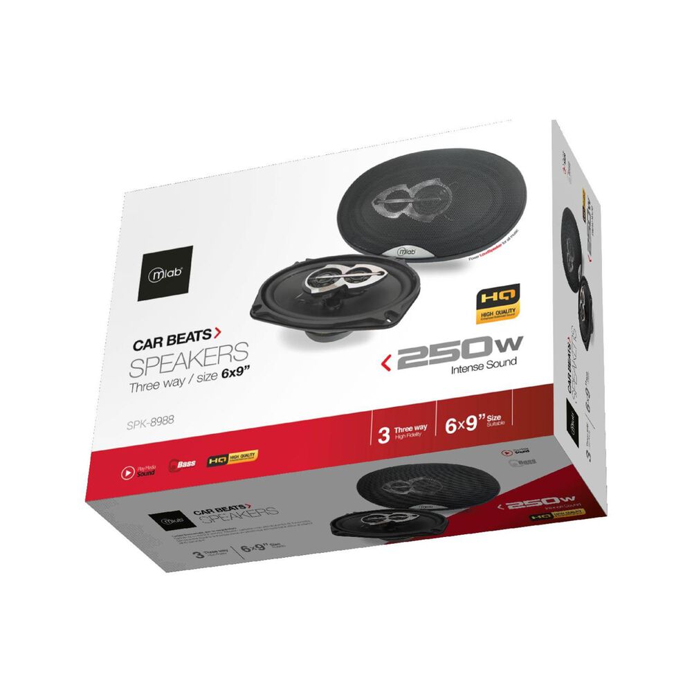 Pack 2 Parlantes 6x9" Para Automovil Negro 8988 image number 0.0