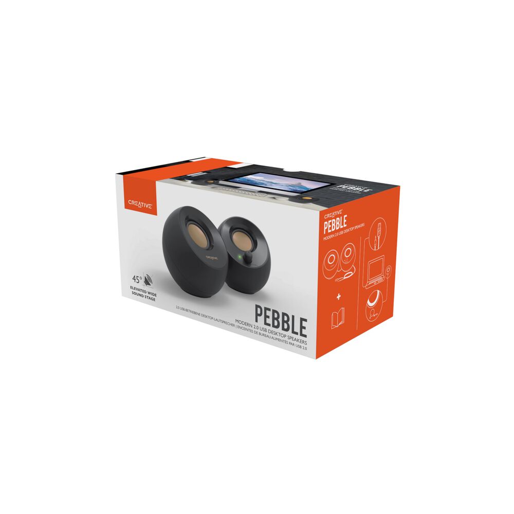 Parlante Creative Pebble Negro image number 3.0