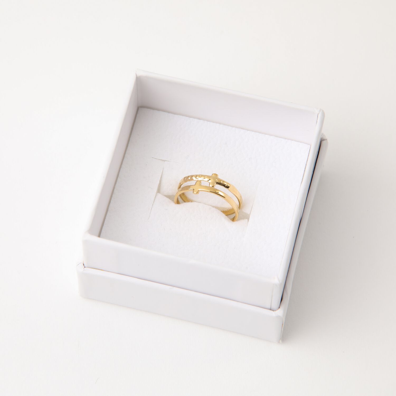 Anillo 19v69 Dorado Mujer Str223 image number 0.0