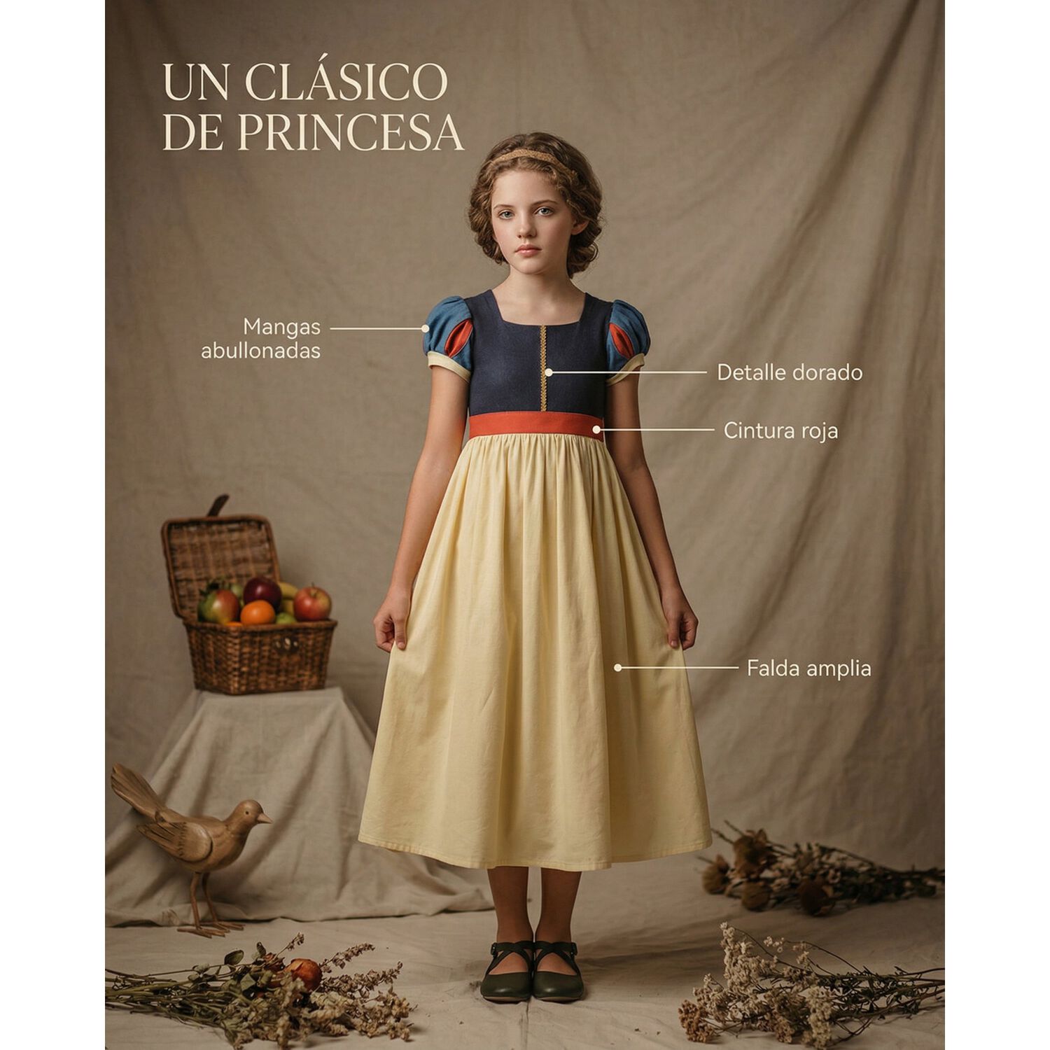 Disfraz Princesas Blanca Nieves Ni&ntilde;a Disney image number 18.0