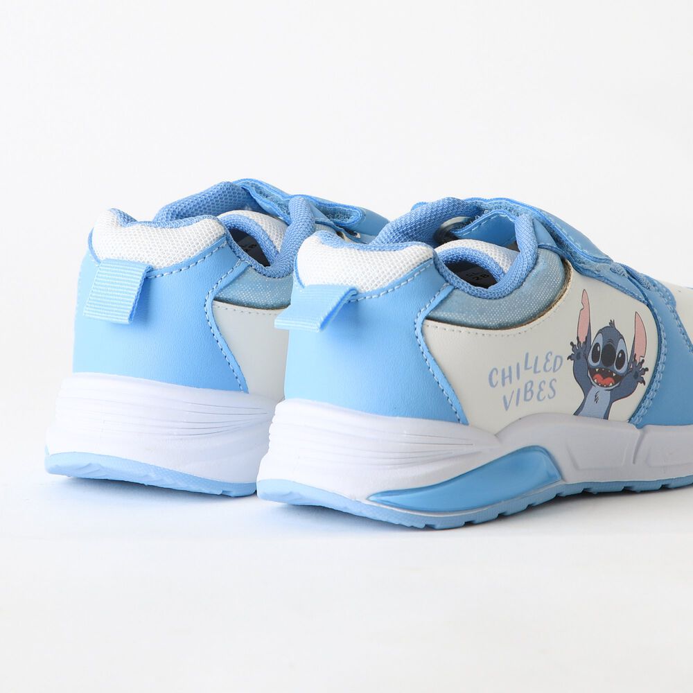 Zapatilla Luces Ni&ntilde;a Velcro Lilo & Stitch Azul Disney image number 2.0