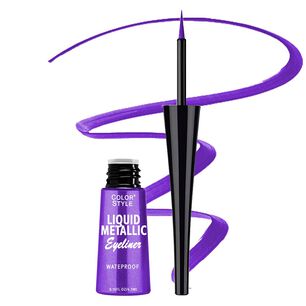 Delineador De Ojos Metalizado Purpura
