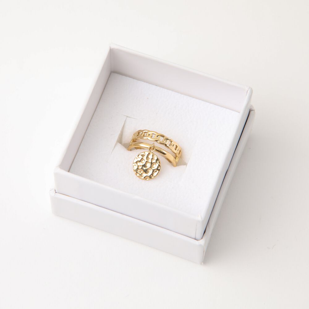 Anillo 19v69 Dorado Mujer Str193 image number 2.0
