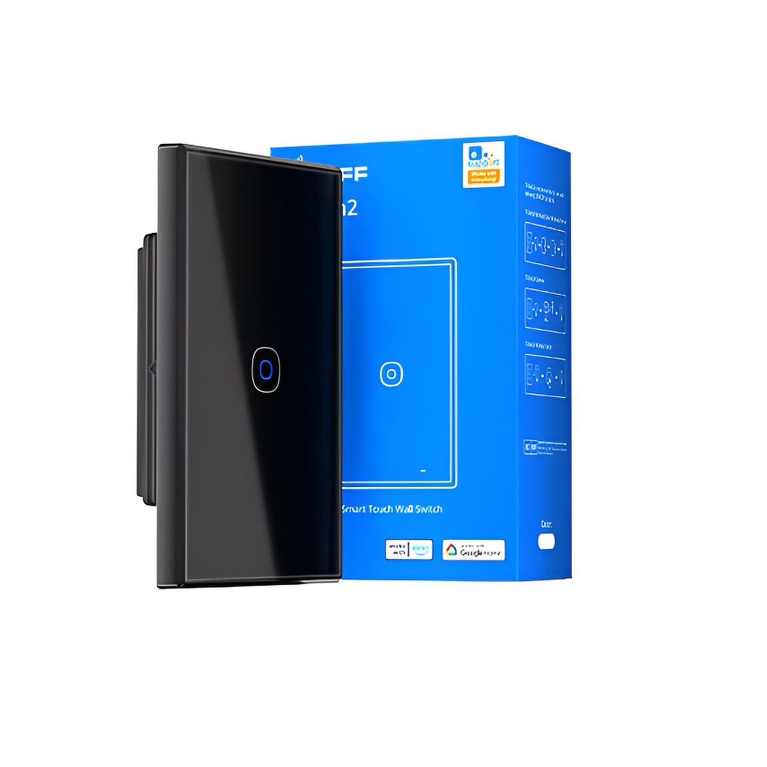 Interruptor Wifi Touch Sonoff Txgen2 De 1 Canal Negro image number 2.0