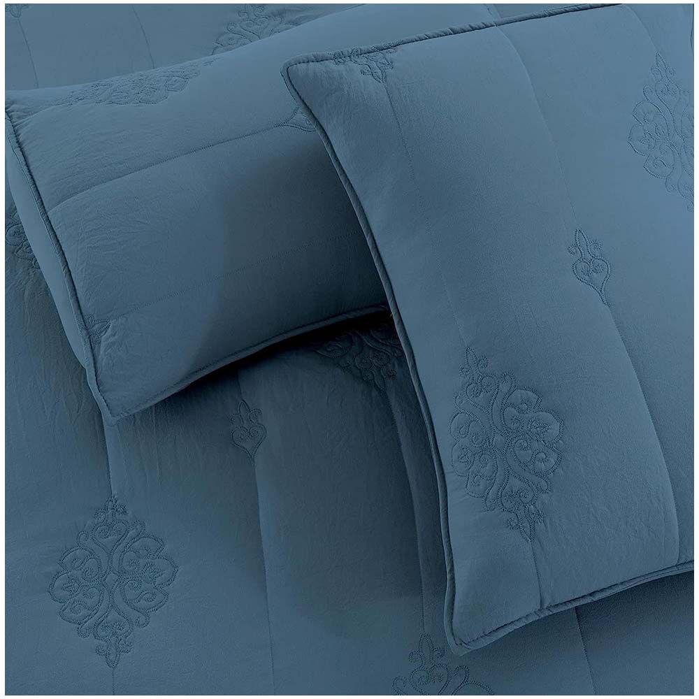 Cubrecama De Algodon Mandala 2 Plazas Azul image number 1.0