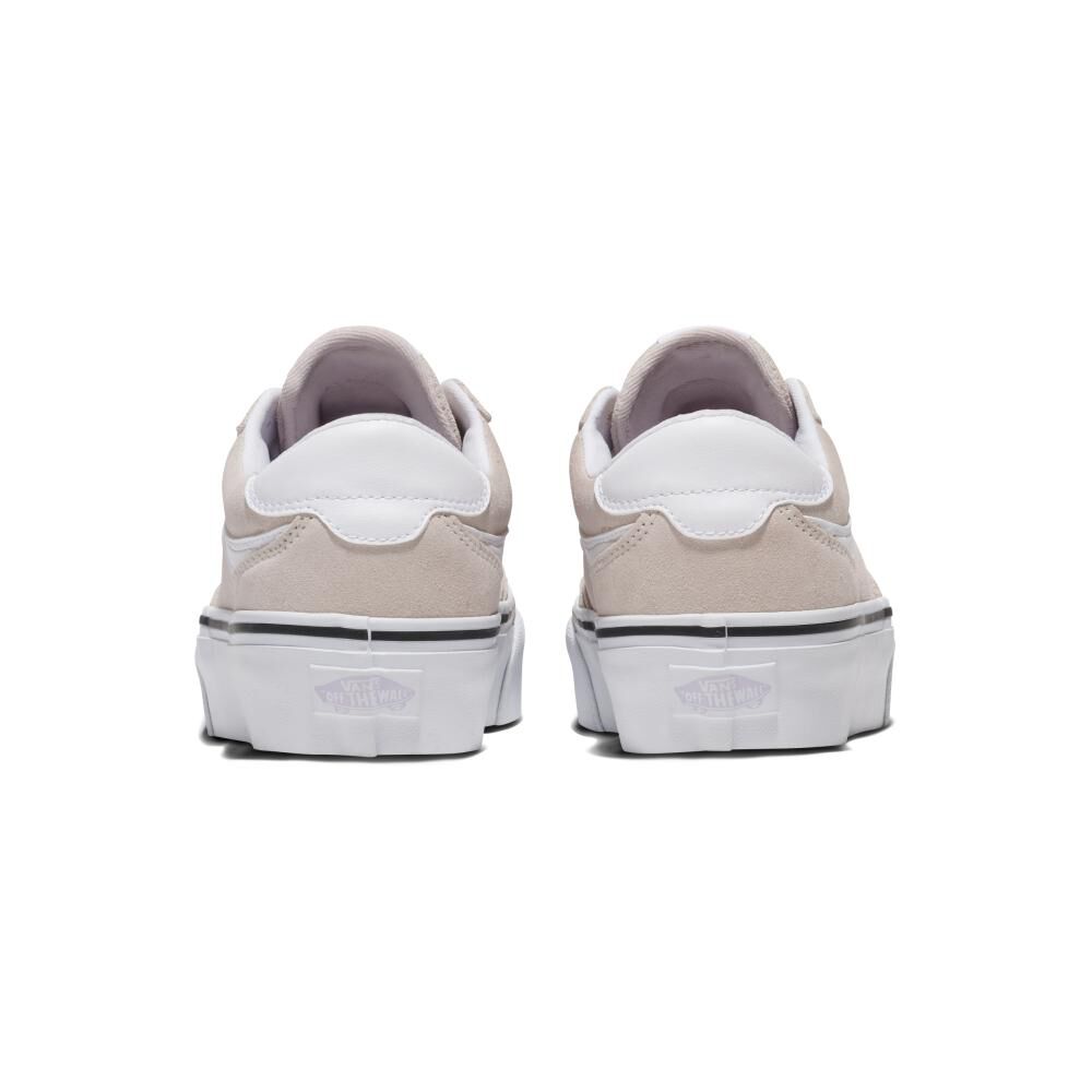 Zapatilla Urbana Mujer Vans Brooklyn Plataform Taupe image number 3.0