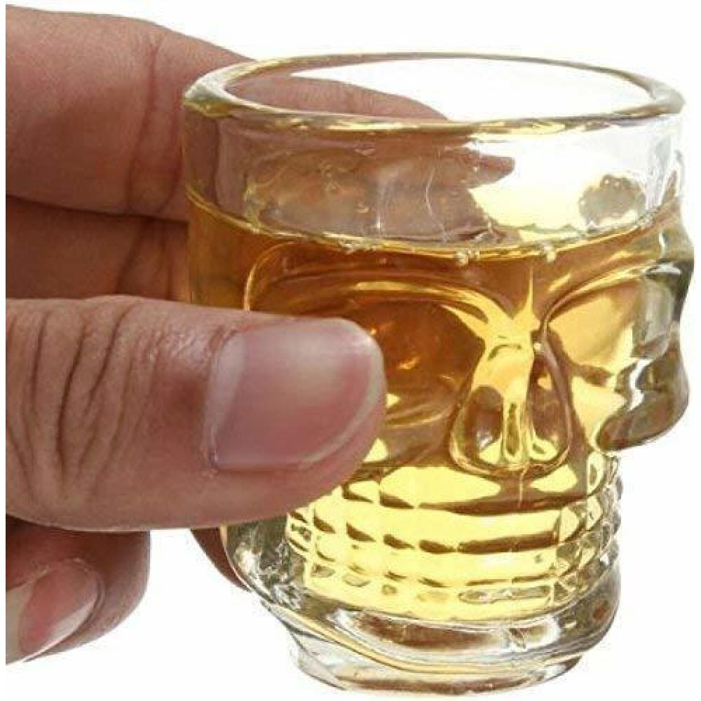Set De 6 Vasos Vidrio Shot Calavera , Fiesta, Trago Tequila image number 2.0