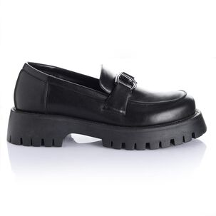 Mocasín Mujer Via Uno Black