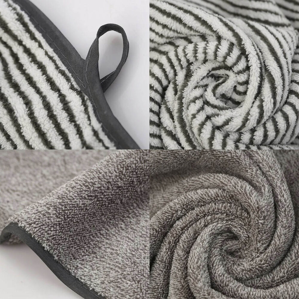 Set De 8 Toallas Rayadas Ultra Absorbentes Estilo Spa Arena image number 2.0