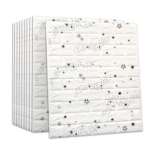 Pack 10 Lamina Papel Mural Autoadhesivo 3d Estrellas