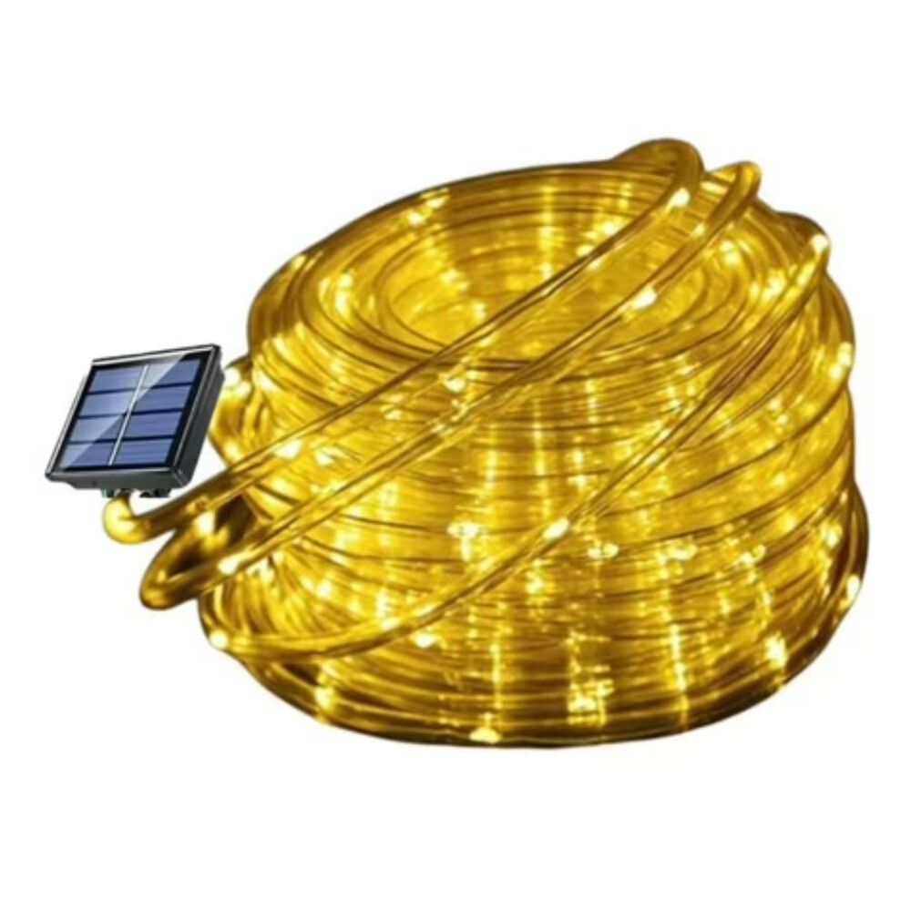 Guirnalda Manguera Decorativa Led Solar 10 Metros Calida Amarillo image number 5.0