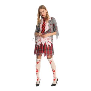Disfraz Cosplay Zombie Femenino Escolar