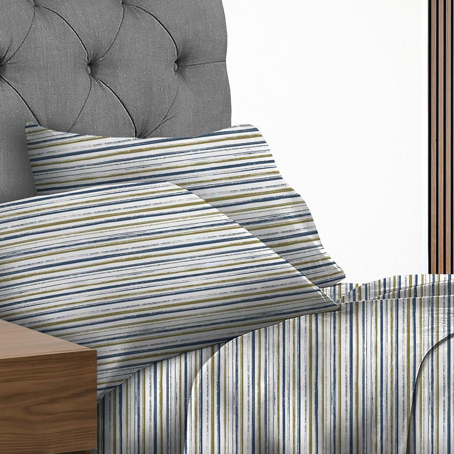 Juego De S&aacute;banas Illusions Khaled / 2 Plazas / 144 Hilos image number 0.0
