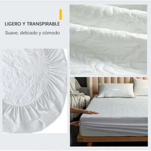 Cubre Colch&oacute;n Impermeable 2 Plazas Hipoalerg&eacute;nico