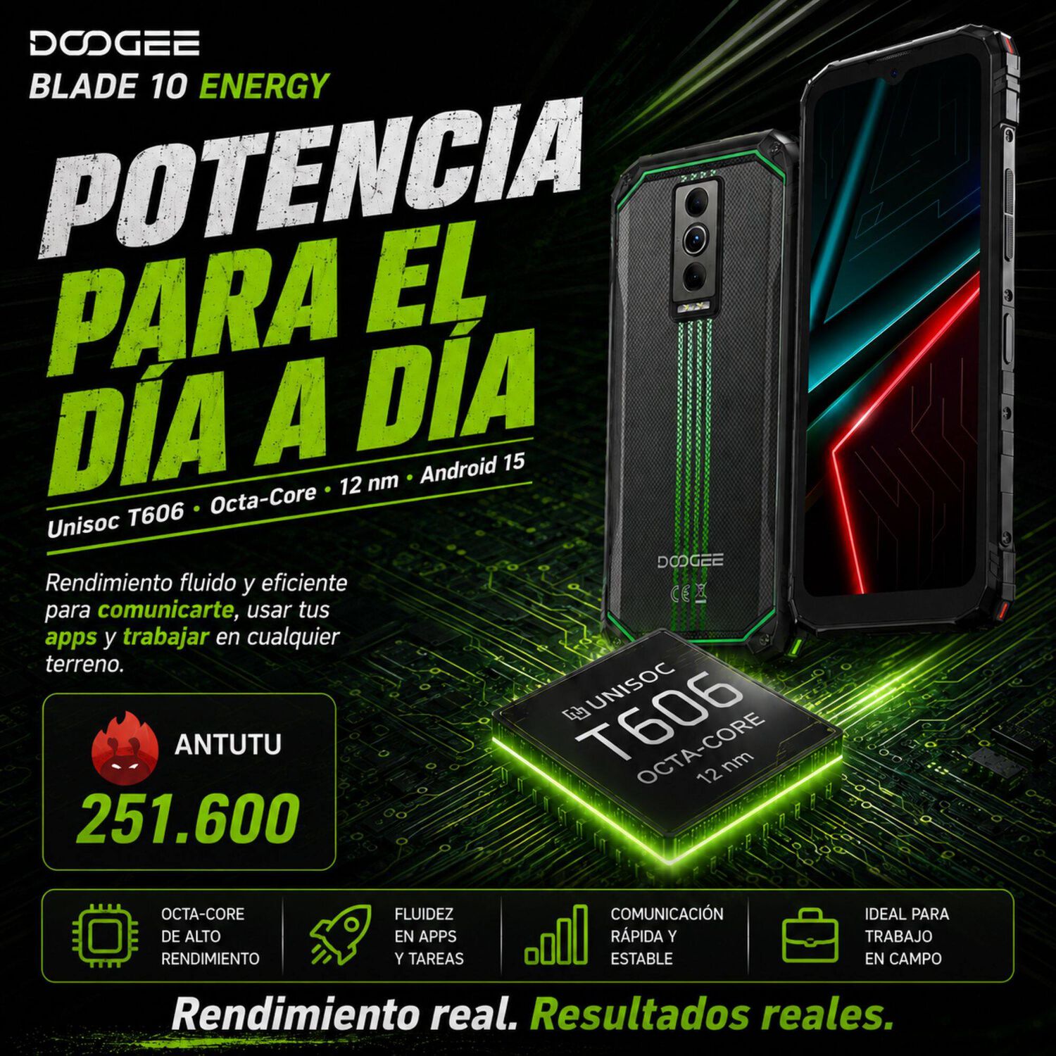 Doogee Blade 10 Energy | Celular Rugged Delgado Ip68 image number 4.0