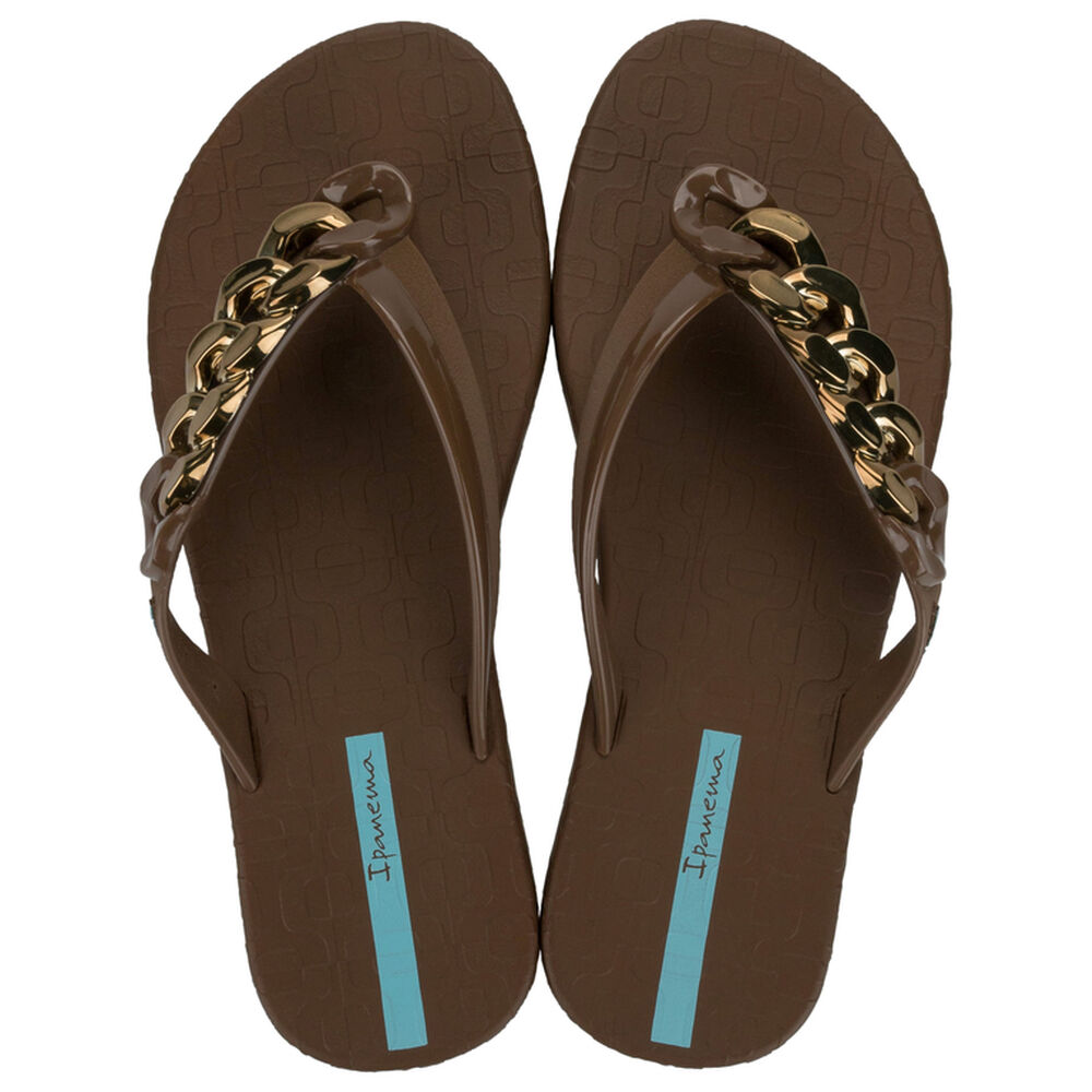 Sandalia Mujer Café/bronce Metal Glam Ipanema image number 0.0