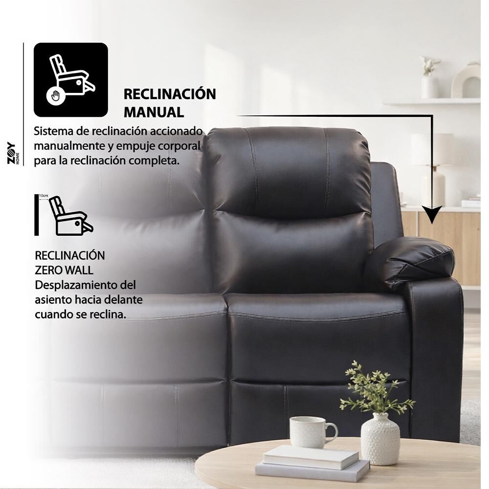 Sof&aacute; Reclinable Zoy Home Tabuk / 3 Cuerpos image number 2.0