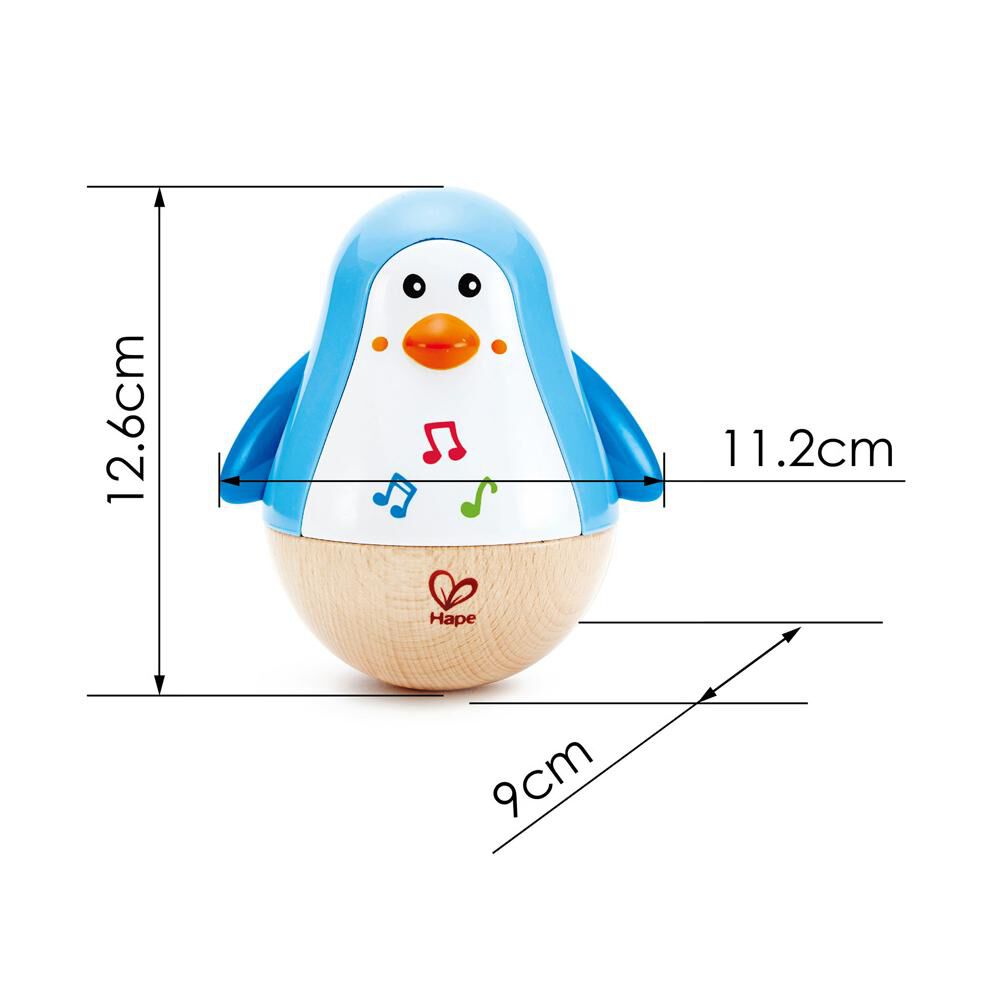 Pinguino Musical Wobbler Hape image number 2.0