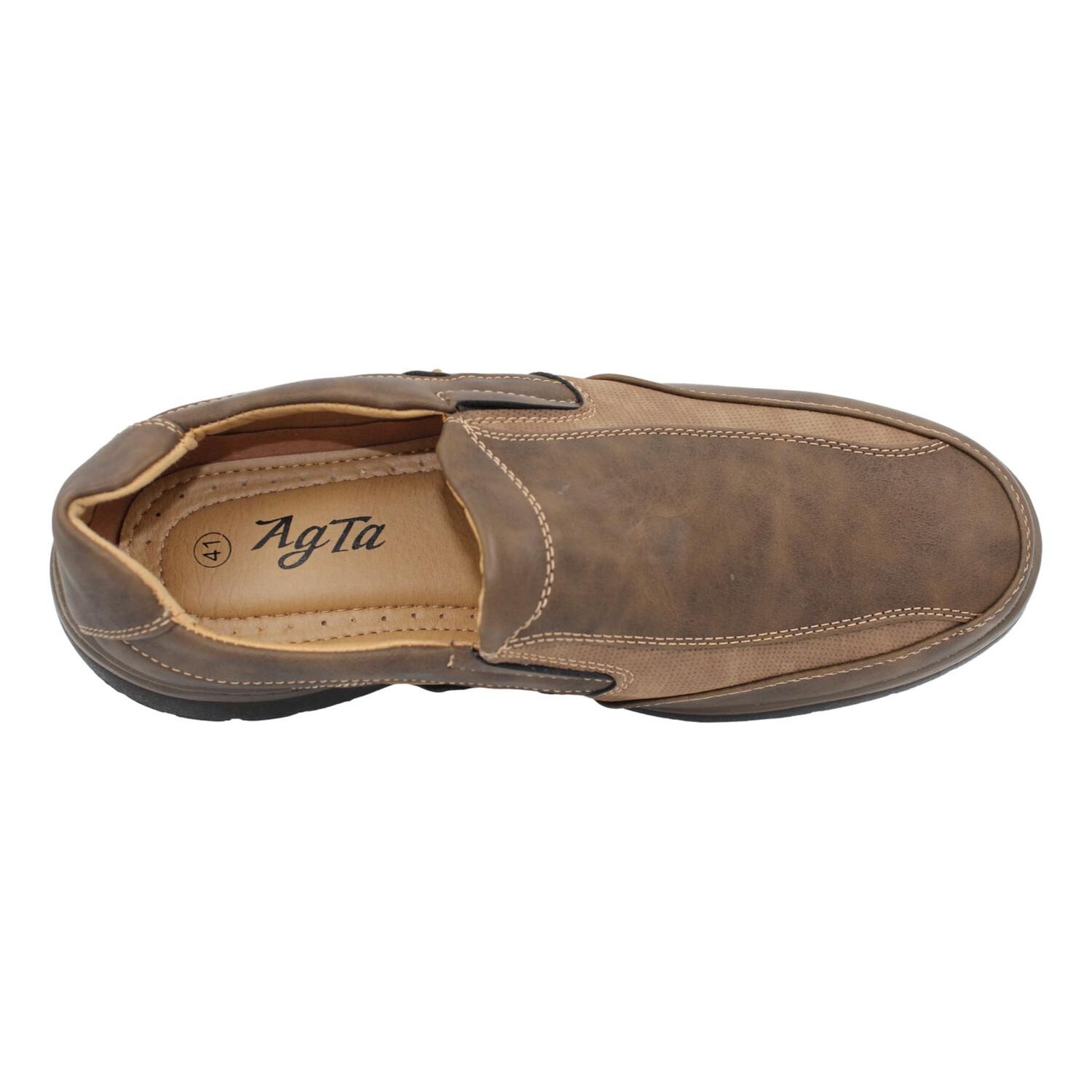 Mocas&iacute;n Zapato Hombre Khaki 3310 image number 4.0