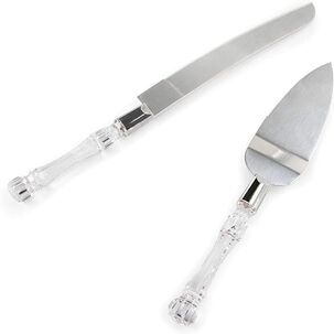 Set Cuchillo Y Servidor De Acero Para Torta