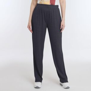 GEEPS PANTALÓN DE BUZO DISEÑO RIB TIRO MEDIO RELAX MUJER GEEPS