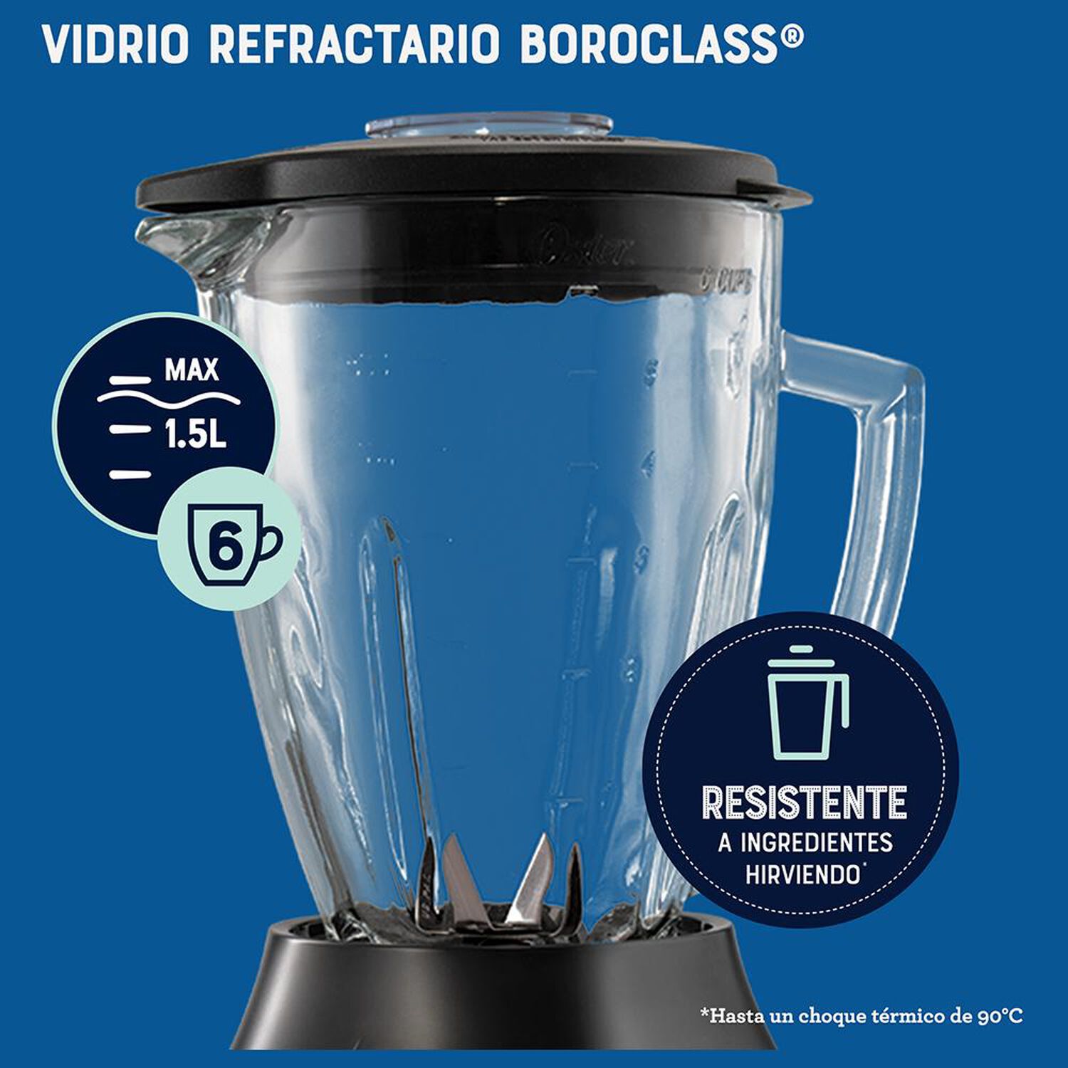 Licuadora Oster BLSTPEGCRT-052 / 1.5 Litros / 800 Watts image number 12.0