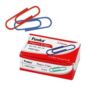 Clips De Colores 33mm 100 Und As-34 Foska