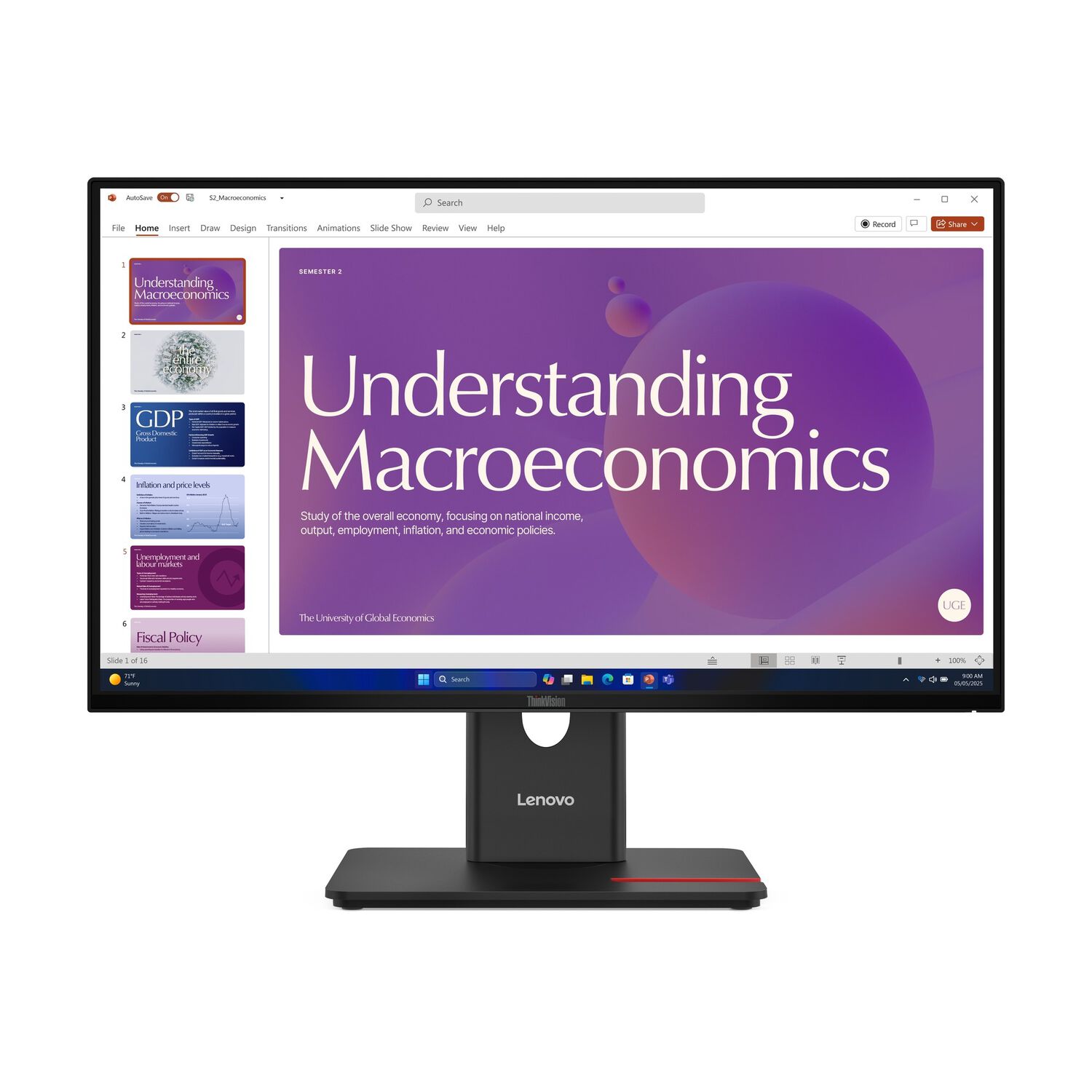 Monitor Thinkvision T24d-40 Fhd Wled 23.8" image number 0.0