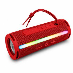 Parlante Port&aacute;til Bluetooth Tws Iluminaci&oacute;n Rgb 10w Rojo 12hrs