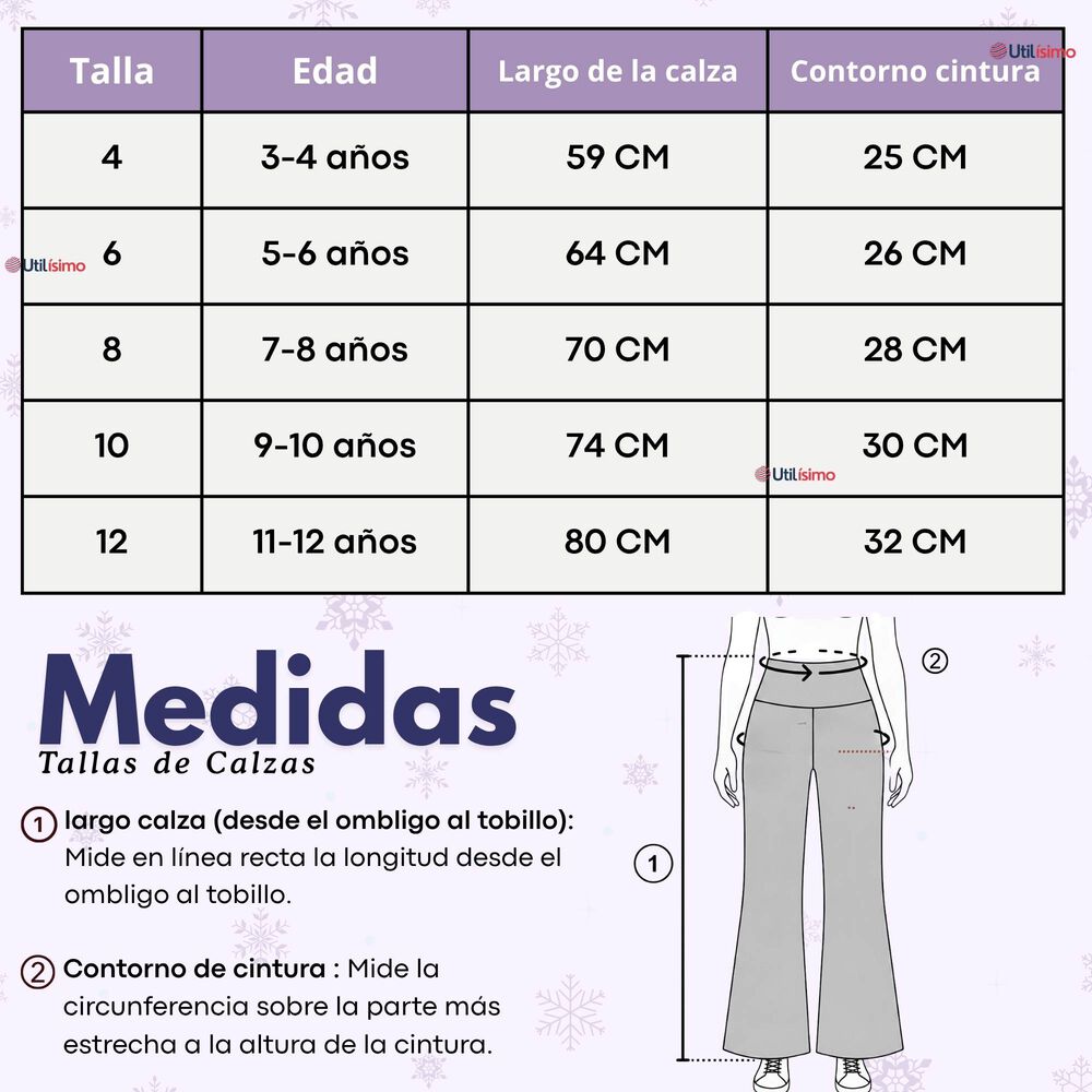 Calza Pantal&oacute;n Palazzo Ni&ntilde;a Polar Con Chiporro Elasticada T&eacute;rmica Navy Blue image number 3.0