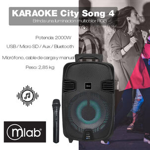 Parlante Bluetooth Con Micrófono City Song4 Mlab