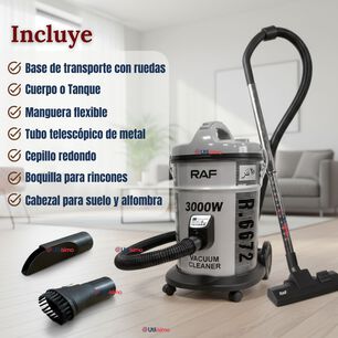 Aspiradora Vacuum Cicl&oacute;nica Succi&oacute;n Fuerte 3000w Potente 25 Litros