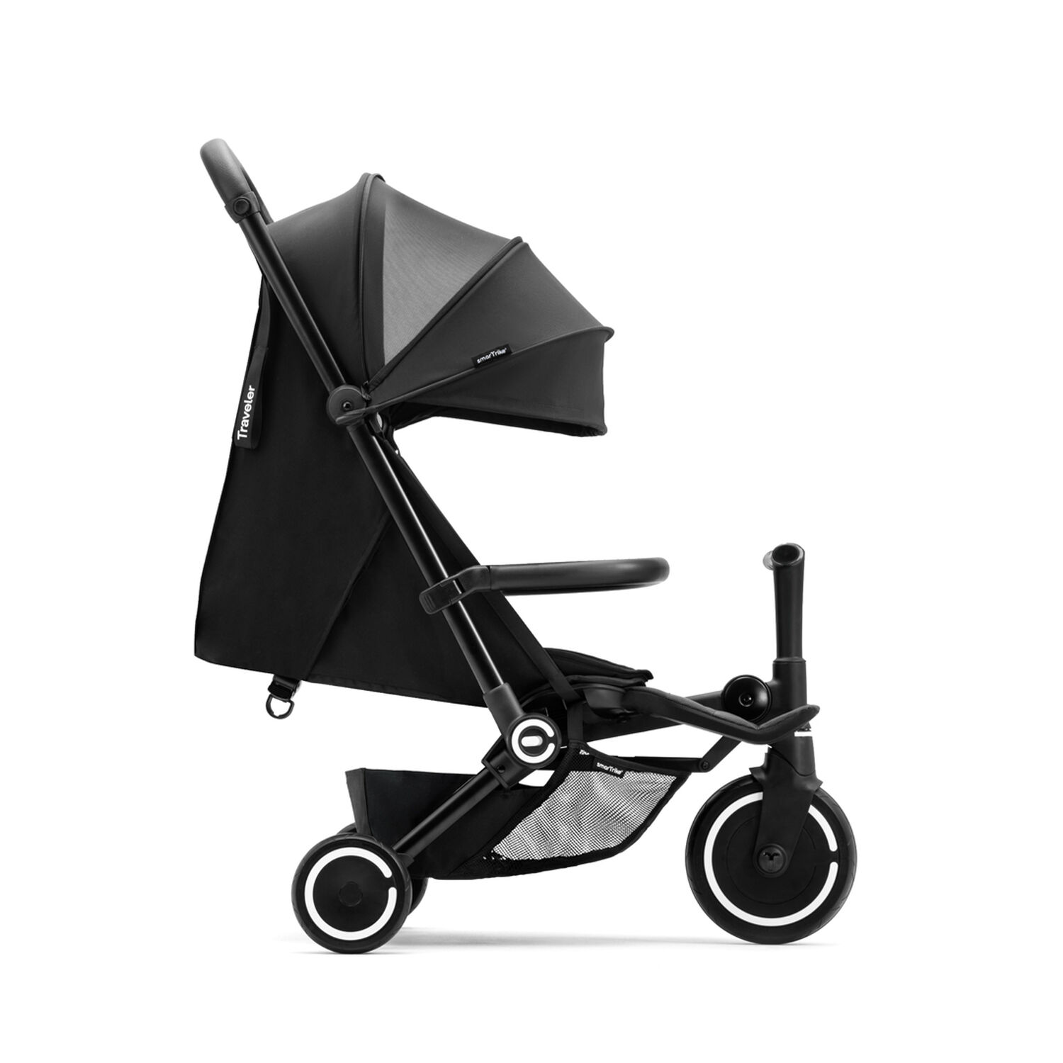 Coche Triciclo Traveler Negro image number 1.0