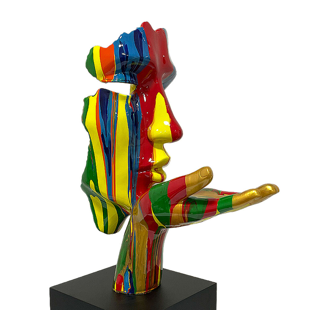 Adorno Deco Escultura Rostro Abstracto Blowing Kisses 55 Cm image number 4.0