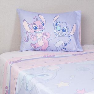 Juego De S&aacute;banas Disney Stitch Galaxy / 1.5 Plazas