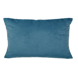 Cojin Felpa New Velvet 30x60 Azul Petroleo